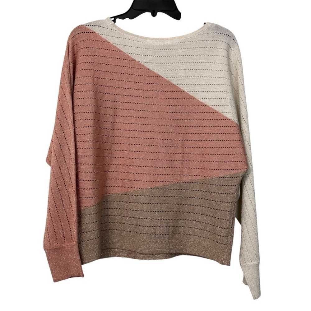 🧨 5/$25 Women's Ombre Lightweight Sweater - Peach and Beige - Picture 3 of 6